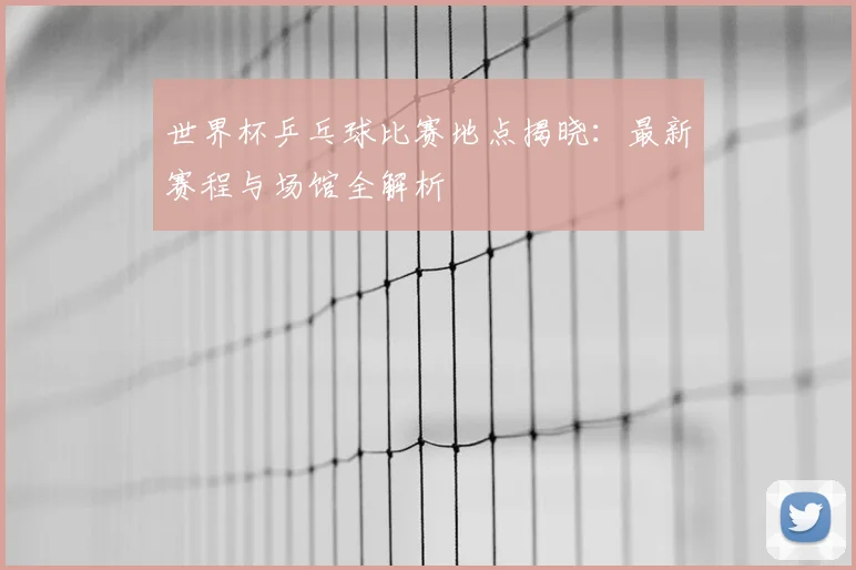 世界杯乒乓球比赛地点揭晓：最新赛程与场馆全解析